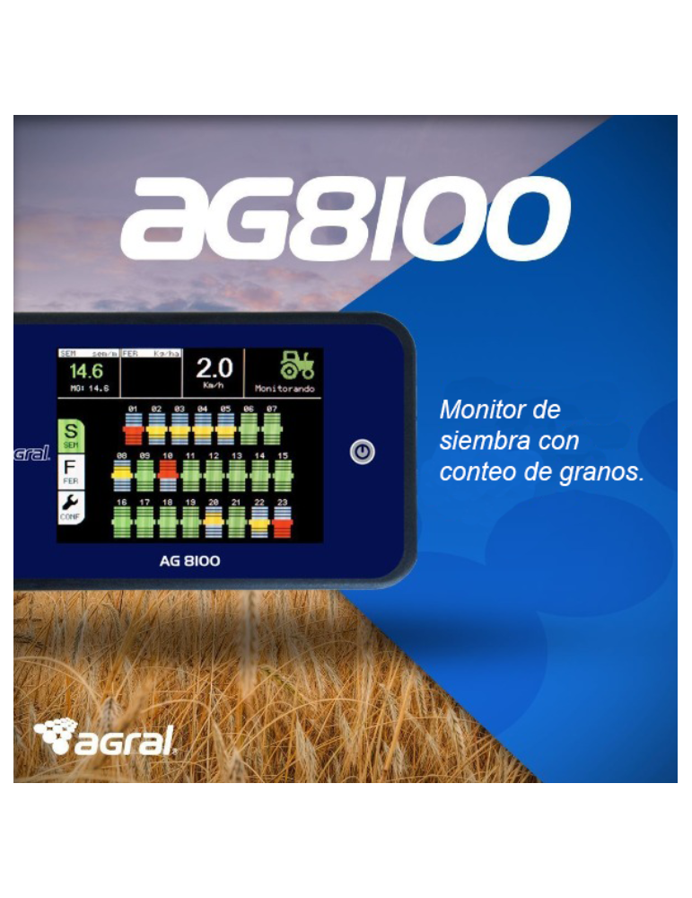 Monitor de Siembra - Agral 8100