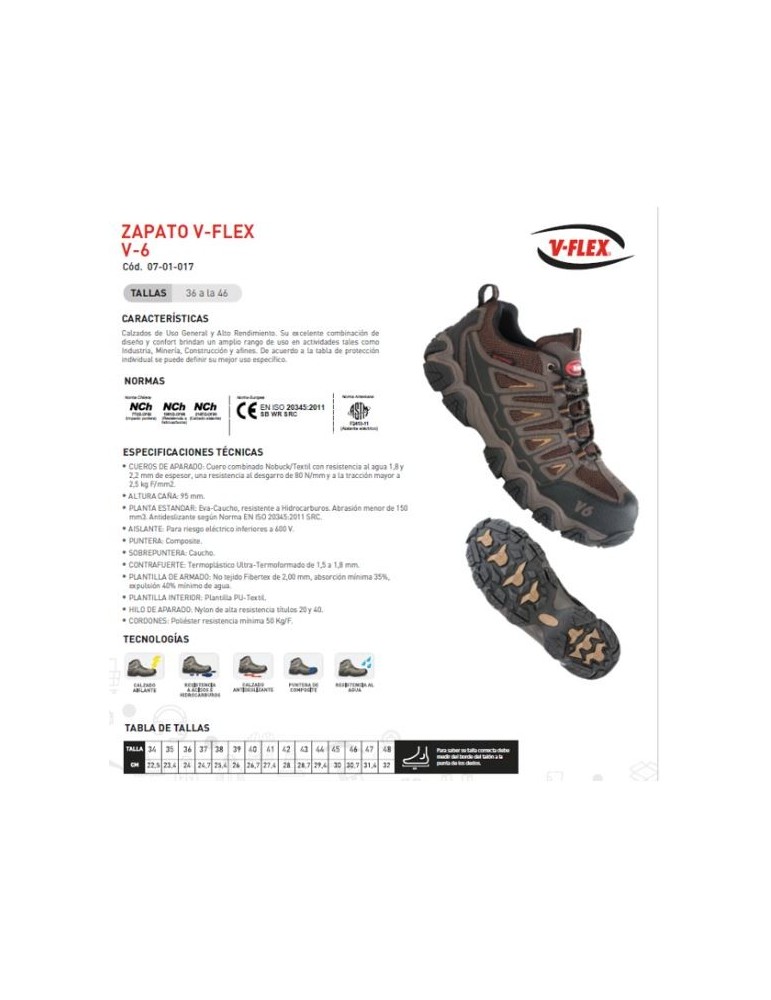 Zapato de seguridad V-Flex V6