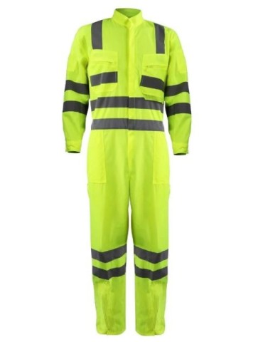 Overol Verde Fluor Cinta 360 Norma Vial