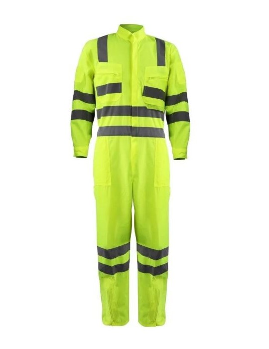 Overol Verde Fluor Cinta 360 Norma Vial