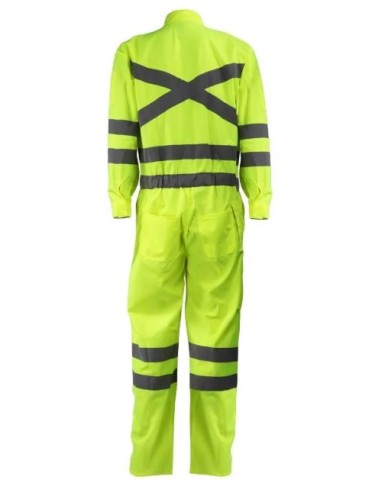 Overol Verde Fluor Cinta 360 Norma Vial 2