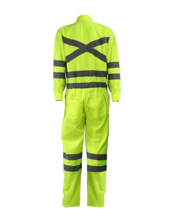 Overol Verde Fluor Cinta 360 Norma Vial