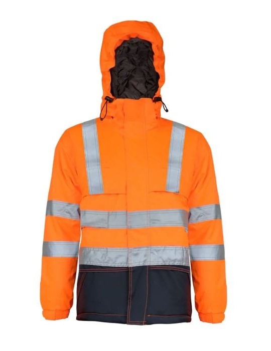 Parka Térmica Alpine Naranja/Azul