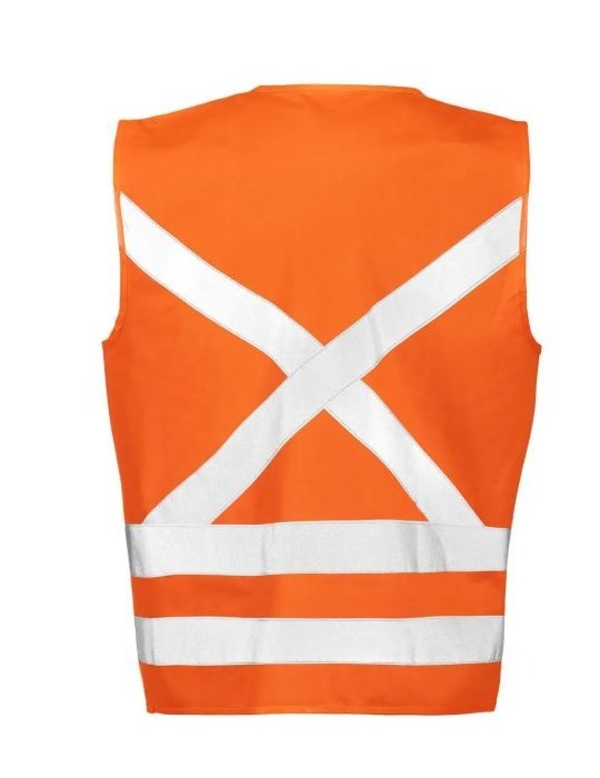 Chaleco Reflectante Naranja Con Cierre