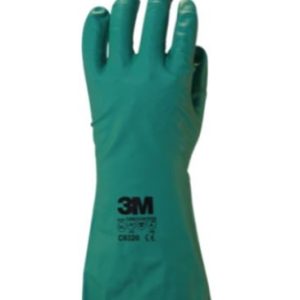 Guante de Nitrilo Verde Talle 9 C6320 33cm