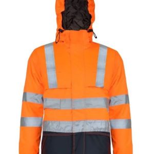 Parka Termica Alpine Naranja / Azul